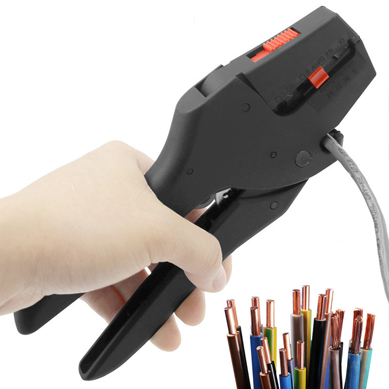 

URANN 1pc Self-Adjusting insulation Wire Stripper range 0.08-6mm2 With High Quality wire stripping Cutter duckbill peeling knife