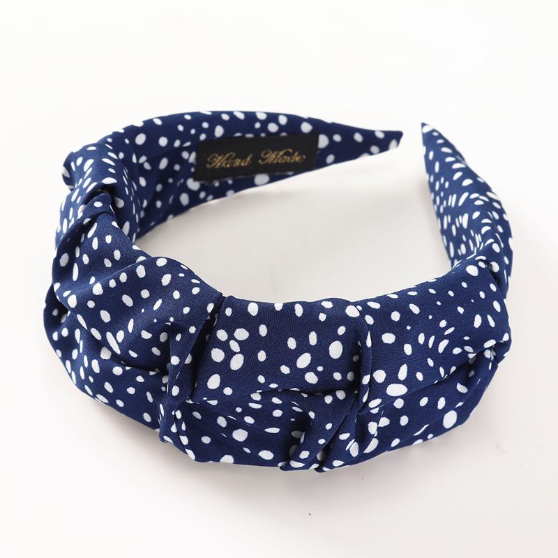 

Haimeikang Spring Summer Polka Dot Headband Women Fashion Bezel Headwear Fashion Hair Accessories New Wide-brimmed Hair Hoop