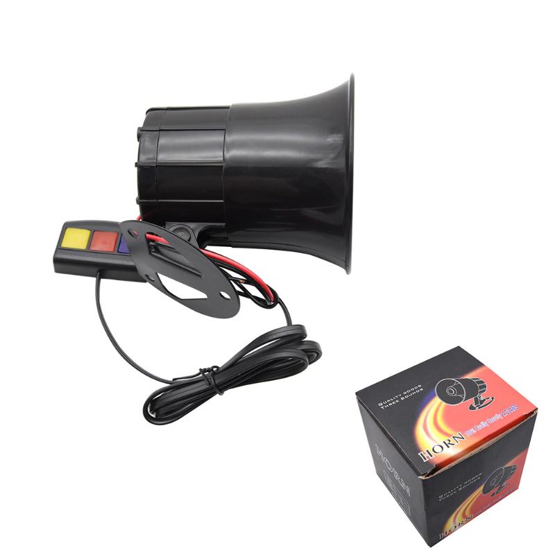 

12V Auto Motor 3 Tone Siren Loud Car Horn Loudspeaker Ambulance Car Alarm Sound Speakers Warning Alarm Fire Siren Horn