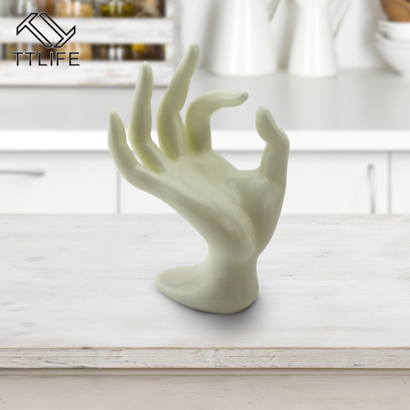 

TTLIFE Lady Mannequin Ok Shaped Stand Hand Black Velvet Ring Bracelet Necklace Chain Watch Display Holder Stand 11*17cm 3 Colors