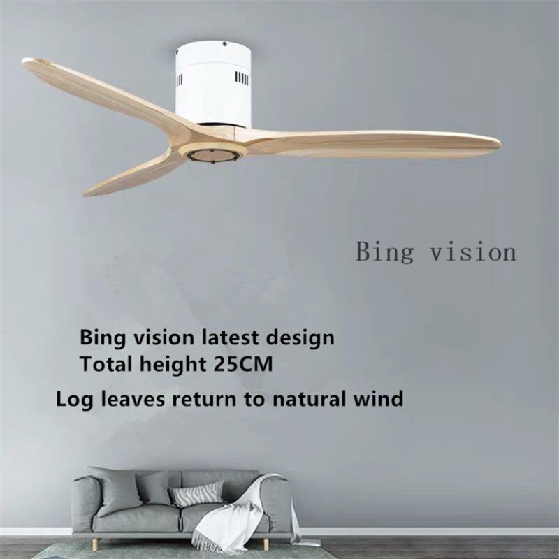 

Latest Wooden Ceiling Fan Wood with Remote Control Ceiling Fans Without Light Retro Fan Energy Saving Ventilador De Techo