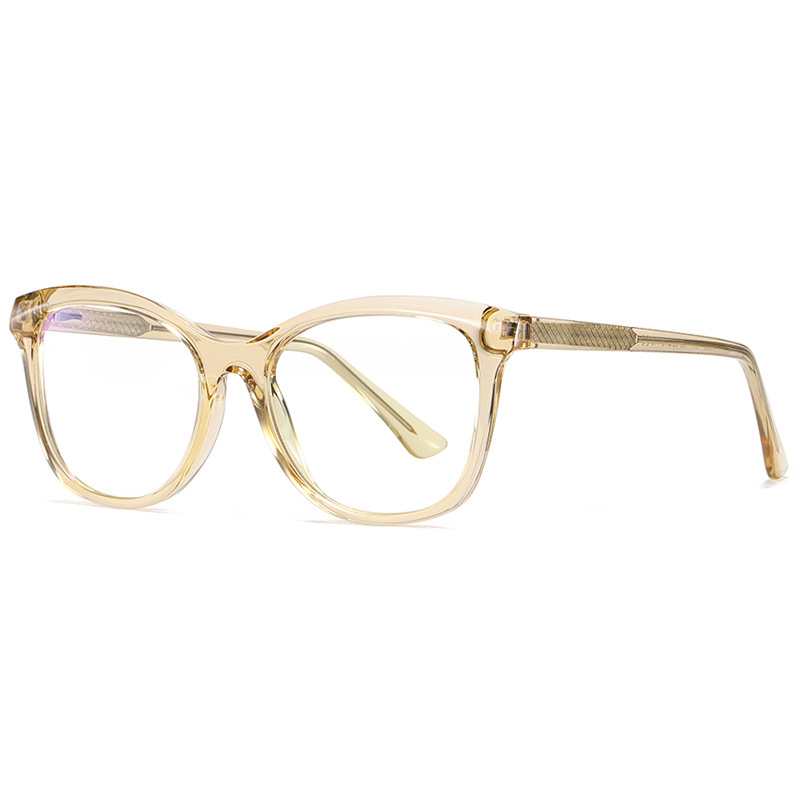 

2020 Anti Blue Light Blocking Glasses Oversized Female Round Optics Frame Computer Clear Eyewear Women UV400 3504