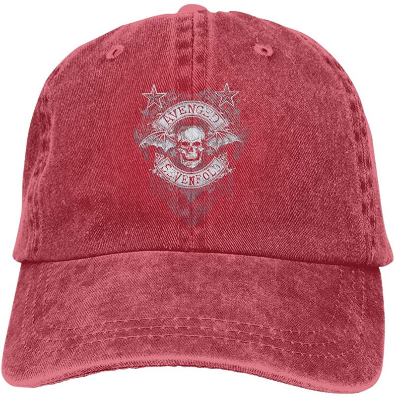 

AiFuShi Avenged Sevenfold Sports Denim Cap Adjustable Snapback Casquettes Unisex Plain Baseball Cowboy Hat Black