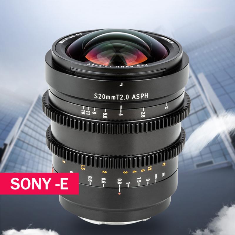 

Viltrox 20mm T2.0 Cine Lens Full Frame Prime Cinematic MF For Sony E mount Camera A9ii A7RIV A7III A7SII A7R3