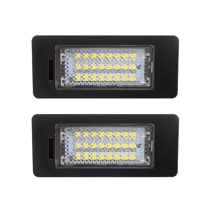

A Pair 24 LED 3528 SMD LED License Plate Lights Lamps Bulbs 6000K Cool White Fit For E82 E90 E92 E93 M3 E39 E60 E70 X5