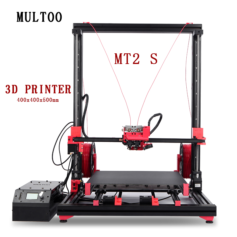 

MULTOO MT2 with Customized Z Axis Height High temperature High precision Professional Large Format 3D Printer Linear guide rail