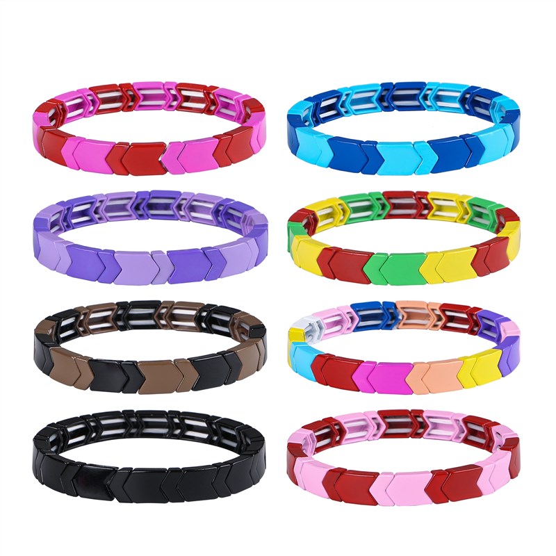 

Handmade Braided Charms Bracelet for Women Strand Rain Tile Bracelet Friendship Jewelry Party