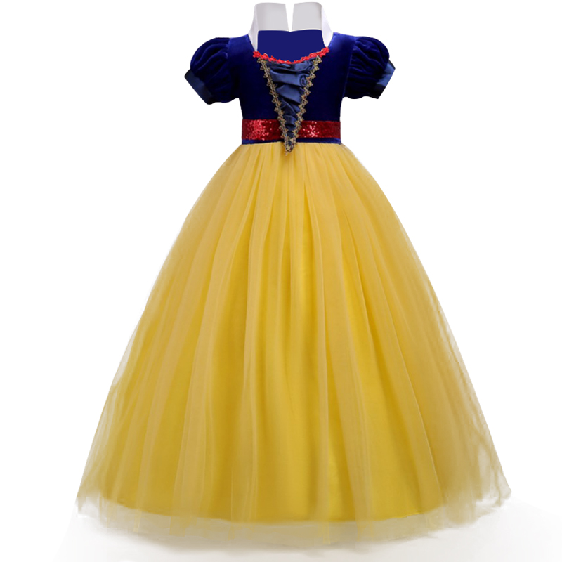 

New Cosplay Princess Performance Dresses for Girls Spring Long Gown Tutu Birthday Party Kids Clothing Vestidos 2018, As picture