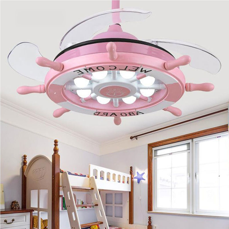 

42 Inch ceiling fan wood ventilator lamp with remote control light for children bedroom fans with lights wooden