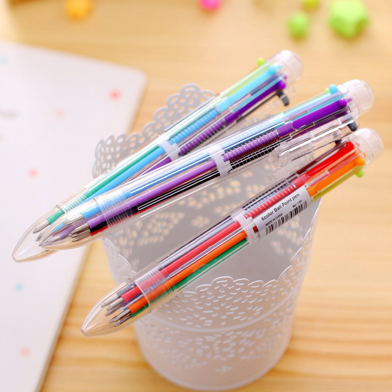 Lovely Multi Color Ball Point Pen Korean Stationery Multifunctional