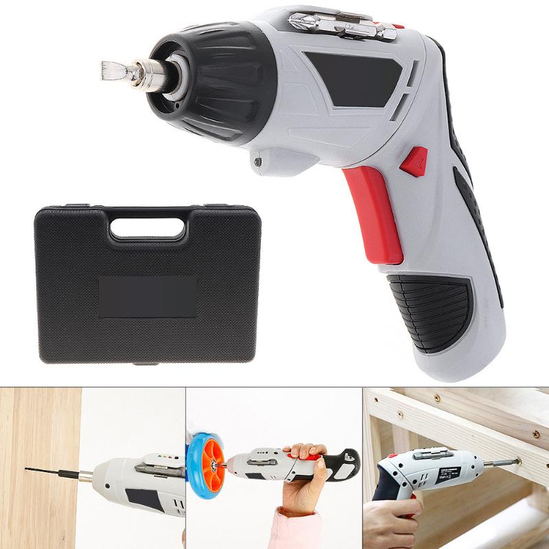 

48pcs/set 4.8V Mini 110V / 220V Cordless Rechargeable Electric Screwdriver DIY Power Tool with 90-180 Degrees Rotating Head