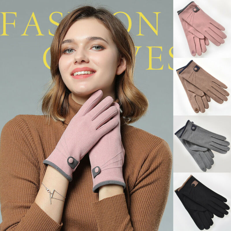 

Women Winter Embroidery Cashmere Gloves Brand New Thick Warm Touch Screen Ladies Spring Autumn Soft Elegant Hot Sale Gloves