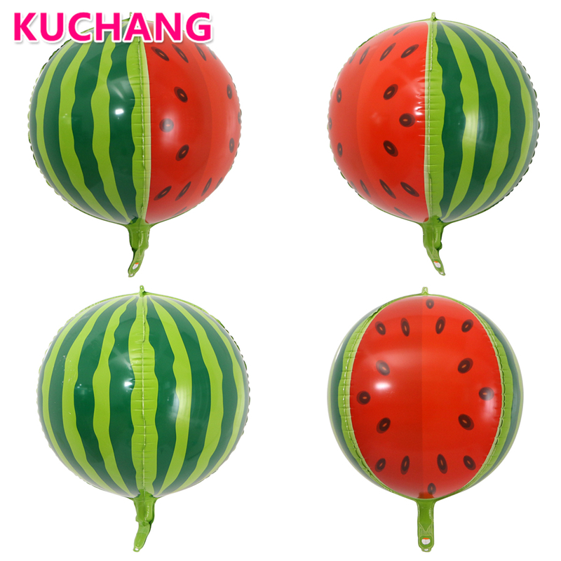 

1pc 22inch 4D Watermelon Foil Balloon Large Round Birthday Party Wedding Decorations Baby Shower Summer Party Supplies Kid's Toy