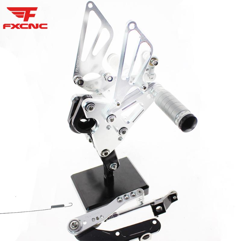 

For FZ-09/MT09 2013-2020 XSR900 2020-2020 Adjustable Aluminum Motorcycle Rearset Footrest Footpeg Rear Set Footrest