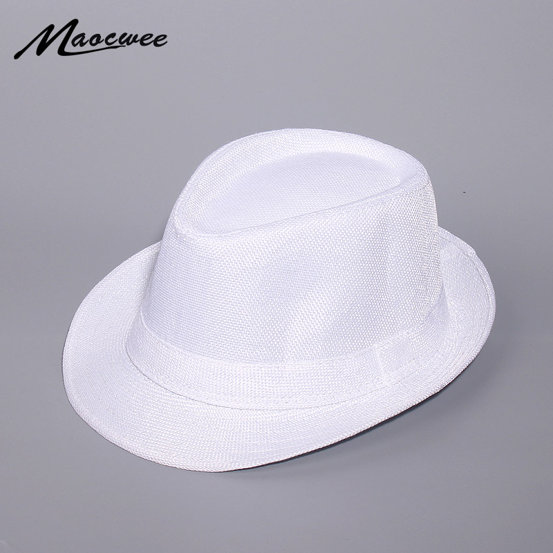 

Wide Brim Hats Spring And Summer White Jazz Outdoor Hat Panama Women Men Ladies Fedoras Top For 2021