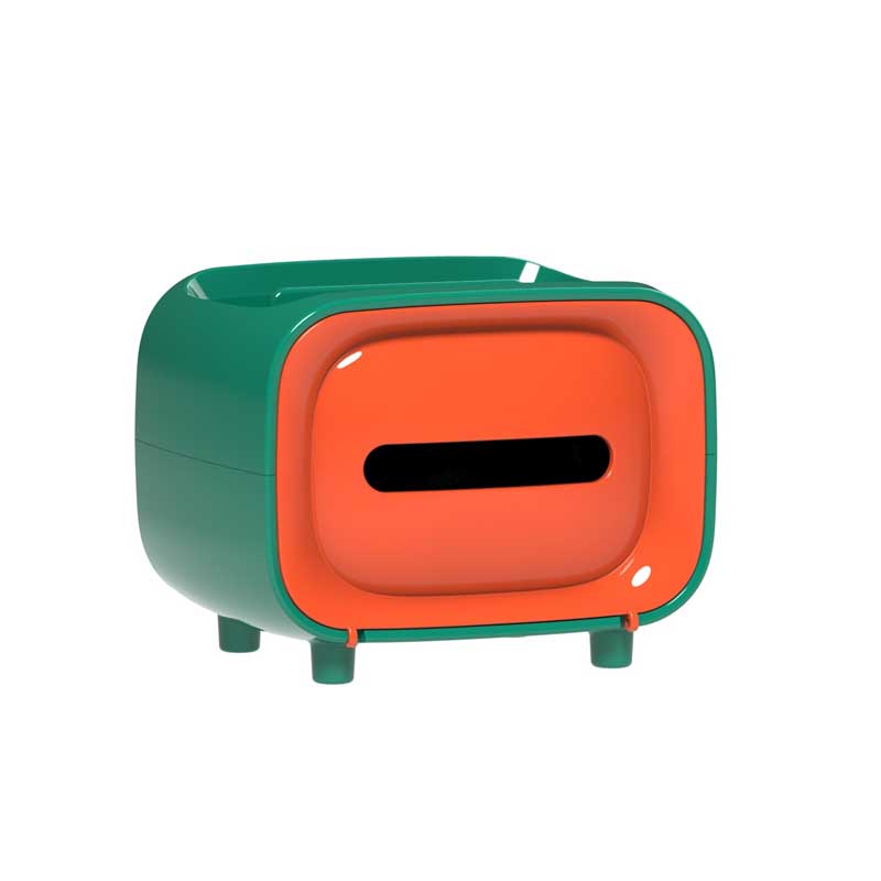 

Creative Plastic Desktop Tissue Box Holder with Phone Slot Napkin Organizer Napkin Dispenser
