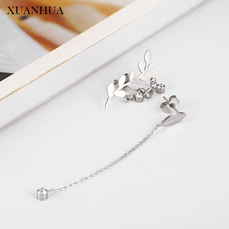 

Stud XUANHUA Earrings For Women Stainless Steel Jewelry Woman 2021 Accessories Wholesale Lots Bulk