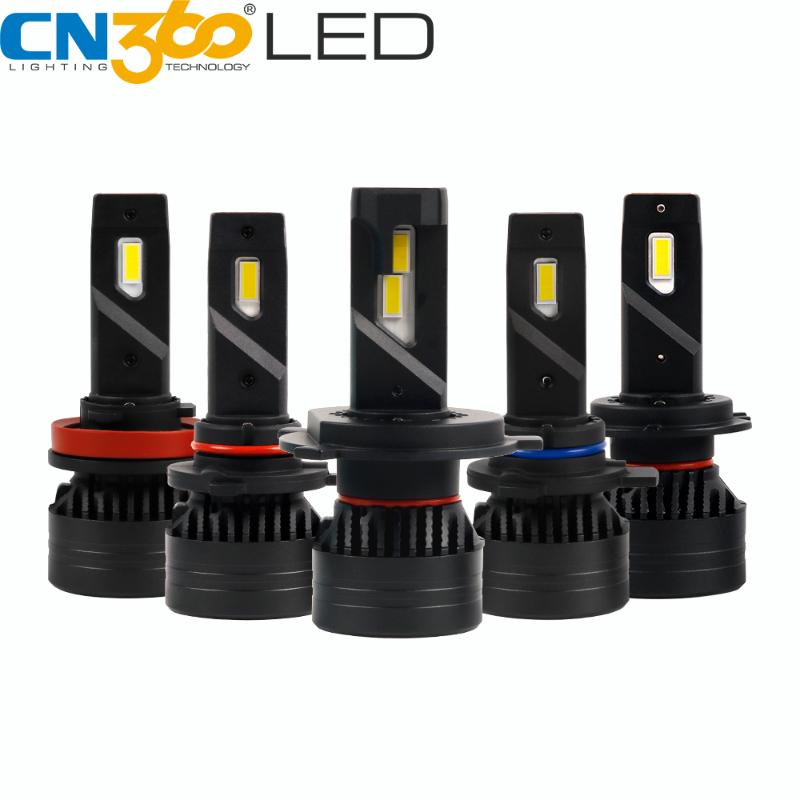 

CN360 2pcs H7 LED Headlight Bulb H4 9003 2 H11 9005 3 9006 4 CANBUS Headlamp Mini High power 45W 10000LM Super Brightnss