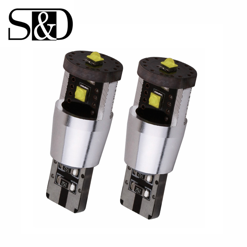 

2pcs T10 LED CANBUS Cree Chips 15W W5W LED Bulbs OBC Error Free interior Lights 501 Dash Reading parking Auto Lamp White 12V, As pic