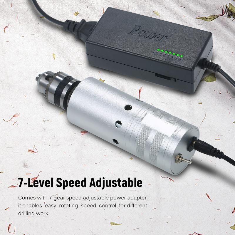 

Handheld Electric Drill Grinding Polishing Machine Electric Mini Drill Grinder with 7-gear speed Adjustable Drilling Grinding