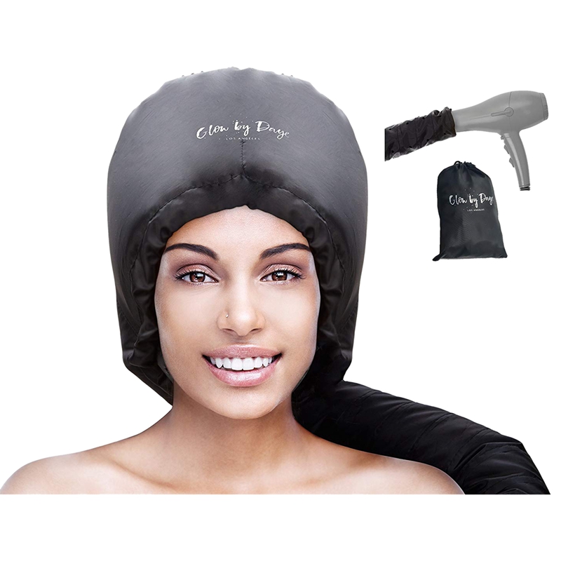 

SANQ Hood Hair Dryer Attachment- Soft, Adjustable Extra Large Hooded Bonnet for Hand Held Hair Dryer with Stretchable Grip and E
