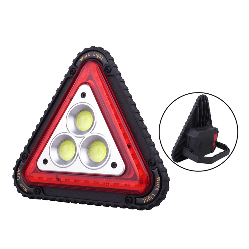 

LED Working Lamp Portable Waterproof Triangular Warning Light for Camping Hiking Emergency