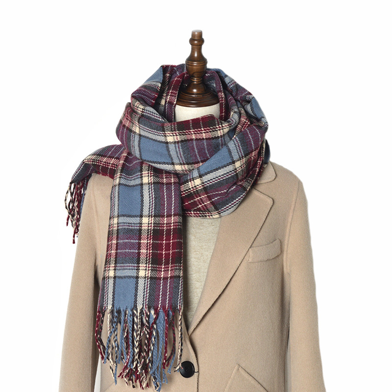 

2020 new classic brand scarf Scottish plaid men and women winter scarf warm fashion casual imitation cashmere