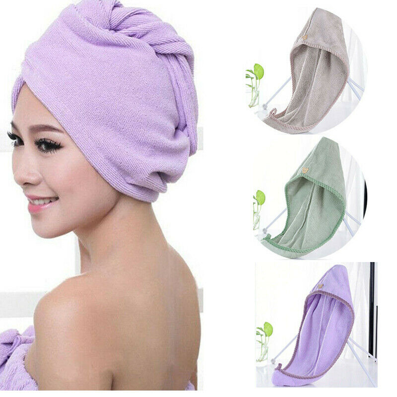 

Microfiber Towel Quick Dry Hair Magic Microfiber Hair Fast Drying Dryer Towel Bath Wrap Hat Quick Cap Turban Dry