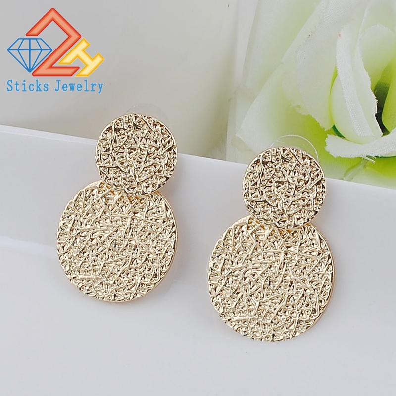 

Dangle & Chandelier Modern Minimalism Wedding Earring Green Zinc Alloy Size Round Accessories Earrings