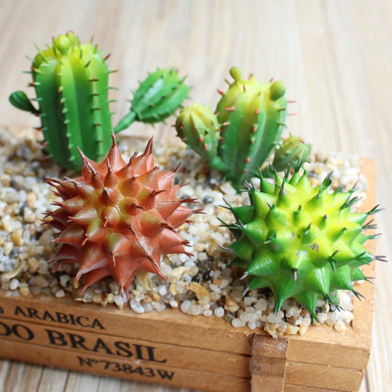 

1pc Artificial Succulent DIY Flocked Lifelike Aloe Cactus Artificial Plant Fake Succulent Home Desk Decoration DIY Accessories, Daicixianrenqiu gree