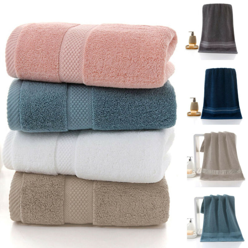 

Soft Home Cotton Solid Color towels Bath Sheet Bath Towel Hand Towel Face, Dark grey