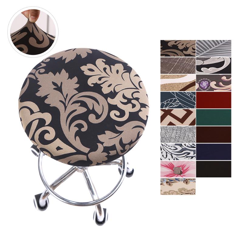 

Soft Stretchable Round Chair Cover Protector Removable Seat Slipcover