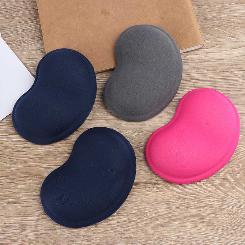 

1pc Heart-shaped Comfort 3D Wrist Rest Silica Gel Hand Pillow Memory Cotton Mouse Pad For Office
