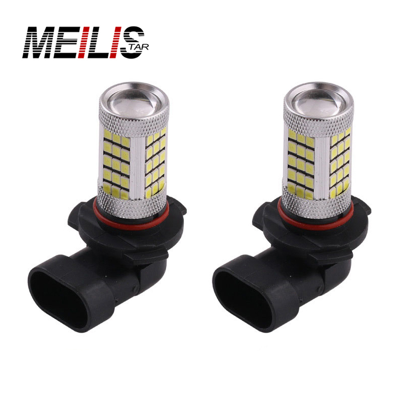 

2PCS Car Vehicle LED 9006 4 2835 66SMD 1200Lm Amber White Fog Light Bulb For DRL 12V Bright Over 66 LED Car Accessories, As pic