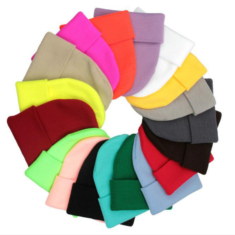 

1PC Solid Unisex Beanie Autumn Winter Wool Blends Soft Warm Knitted Cap Men Women SkullCap Hats Gorro Ski Caps 11 Colors Beanies, A1