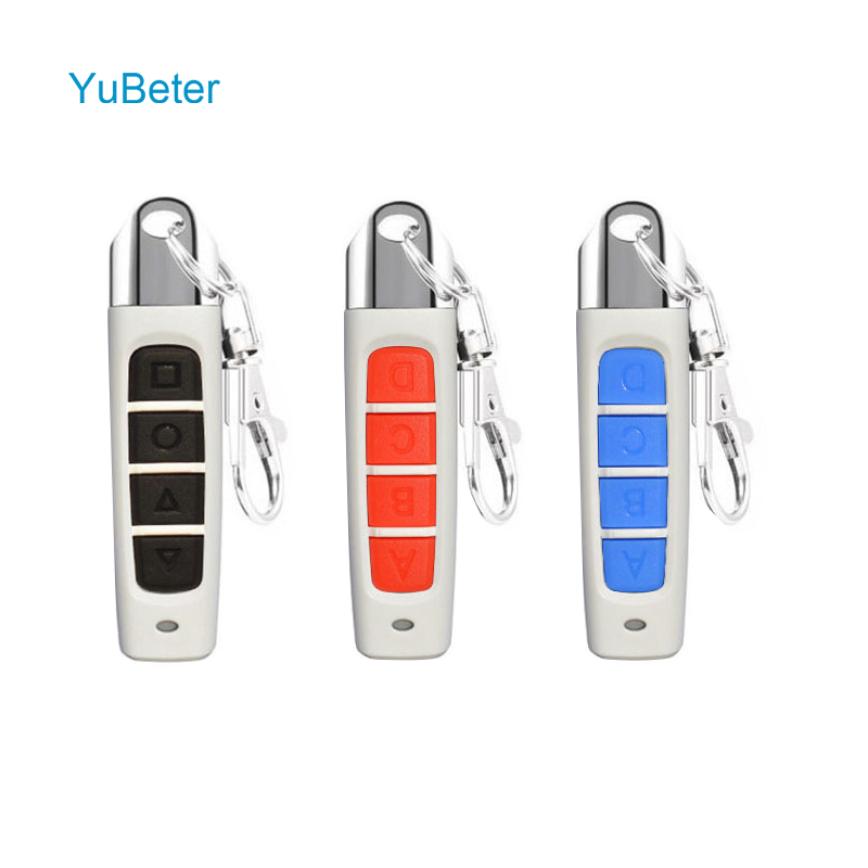 

YuBeter 315MHZ 433MHZ Remote Control Cloning Wireless Electric Copy Controller Duplicator ABCD 4 Buttons Garage Gate Door Opener