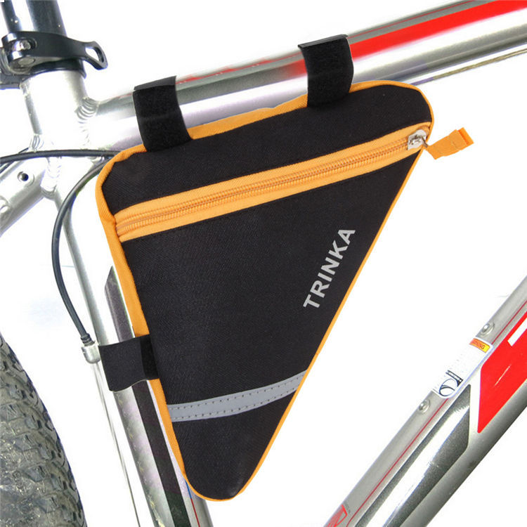 

large capacity Bicycle triangle bag road bike front frame bags men women riding rack bag cycling saddle bags accessories, Multi