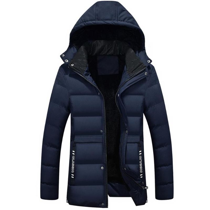 

Fashion Men's Autumn Winter Casual Pocket Button Down Jacket Top Coat, Black