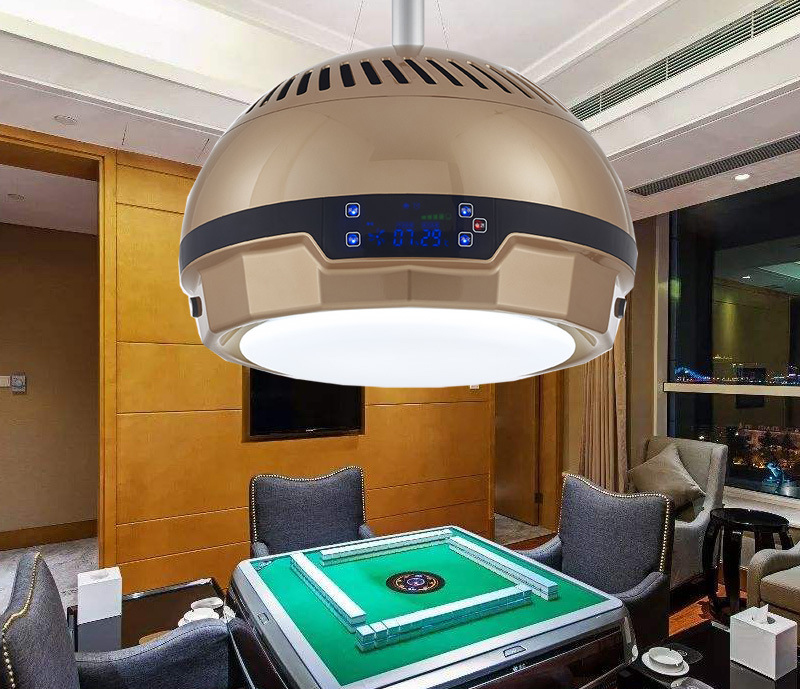 

LED Ceiling Fans Light Smoking Opportunity House Household Mahjong Machine Air Purifier Ceiling Fans with Lights