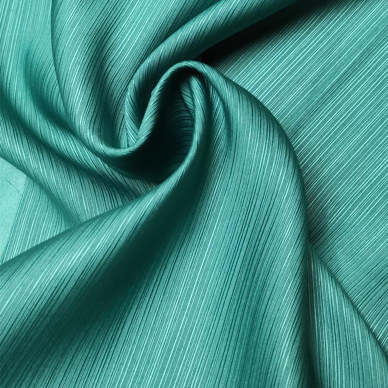 

Northern European-Style Light Luxury High Precision Silk Vertical Stripes Full Shade Curtains for Living Room Bedroom, Tulle