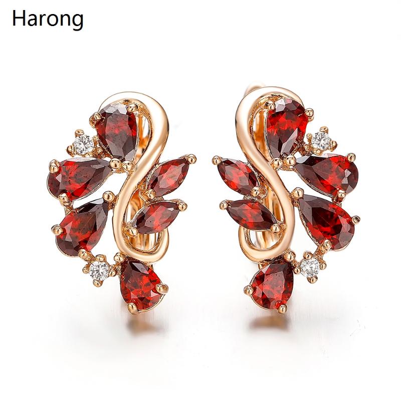 

2020 Noble Luxury Zinc Alloy Natural Zircon Earrings For Women Aesthetic Jewelry Stud Earrings Valentine Wedding Birthday Gift