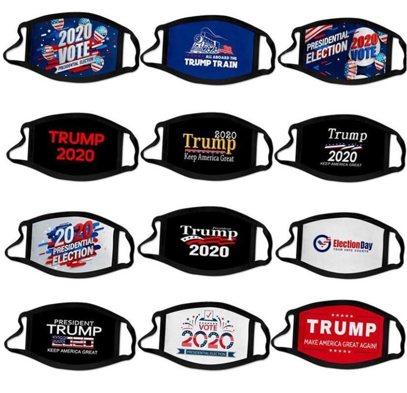 

US STOCK 35 Styles Face Masks Trump American Election Supplies Dustproof Mask Universal For Men And Women American Flag Mask, Multi