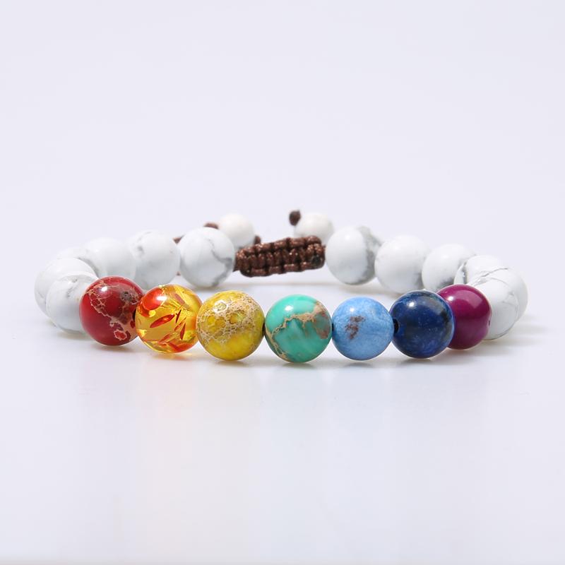 

Rttooas 7 Chakra Yoga Bracelet Women Nature Stone Bead Cuff Bracelets Pulseira Adjustable Female Fashion Jewelry 2020 Hot Sale