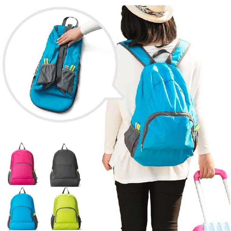 

Travel Bag High-capacity Polyester Multifunction Collapsible Travelling Shoulder Bag Backpacks Women Men, Rose red