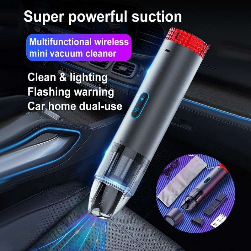 

P700 Portable Car Handheld Vacuum Cleaner For Home Wireless Mini Dust Catcher Strong Cyclone Suction 4000PA 4400MAH