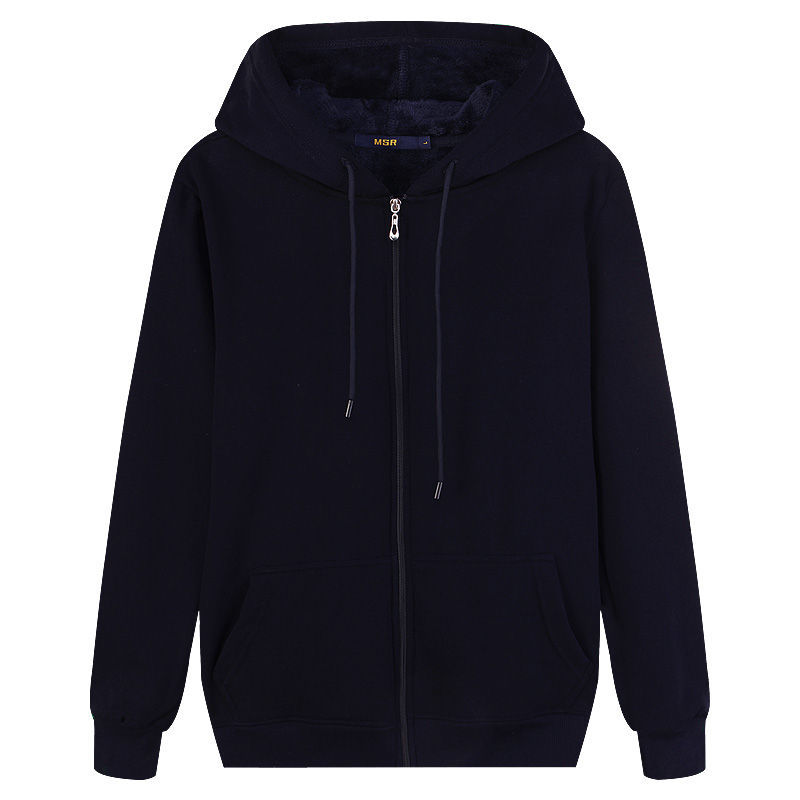 

2023 mens hoodies sweatshirts man hoodie causal long sleeve shirt coats solid color zipper cardigan jacket for men fashion, Navy blue