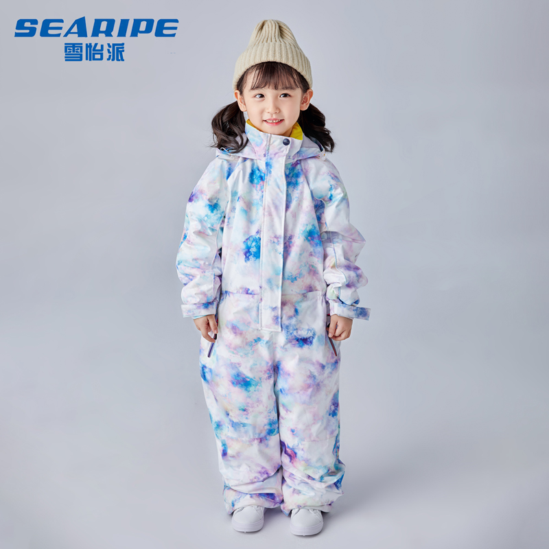 

ski suits for kids waterproof outdoor jumpsuit girls snowboard jacket waterproof Skiing clothing overall new modle, Dreamy color