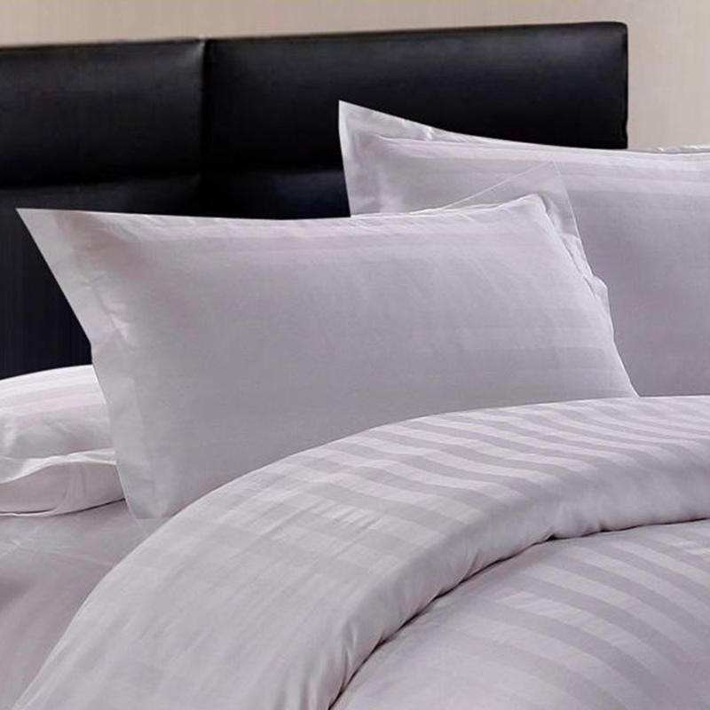 

50*80/58*88cm Hotel Supplies Home Bedding Cotton Pure White Encryption Pillowcase Satin Pillow Case
