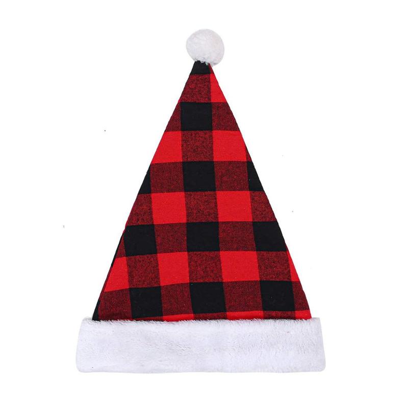 

Ornaments Black Red Checkered Hat Christmas Old Man Ornaments Christmas Hat