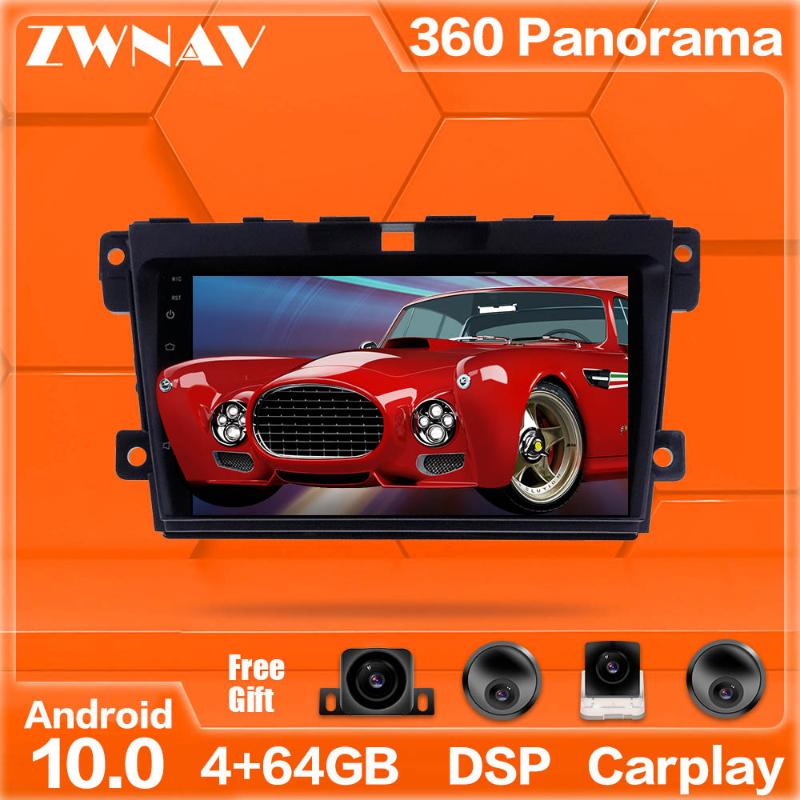 

4G+64GB 9 INCH Android 10.0 Car Multimedia Player For CX7 CX-7 2008-2014 GPS Auto Radio Stereo Multimedia Player Head Unit car dvd